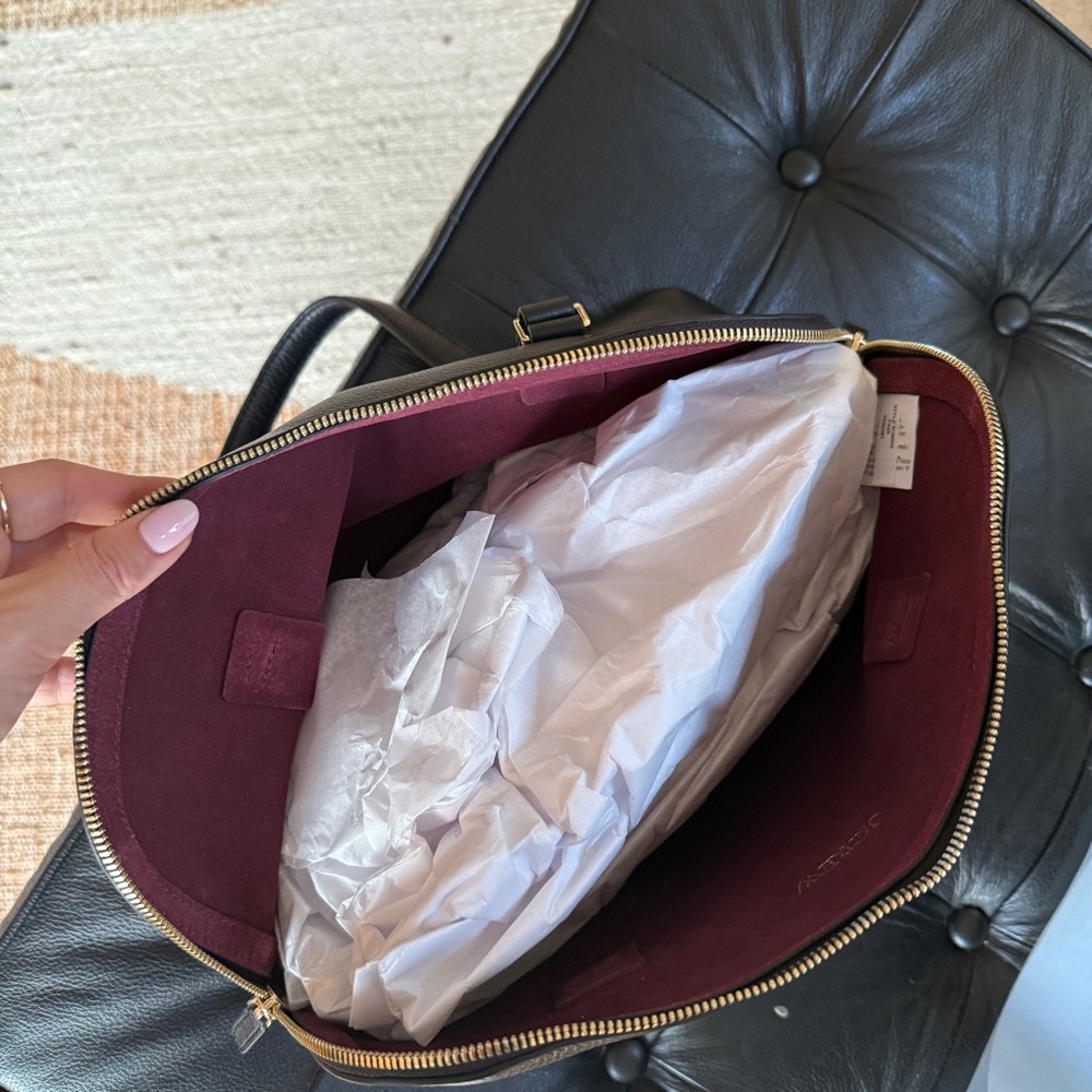 New Jcrew Elegant Black Leather Handbag - Picture 7 of 7